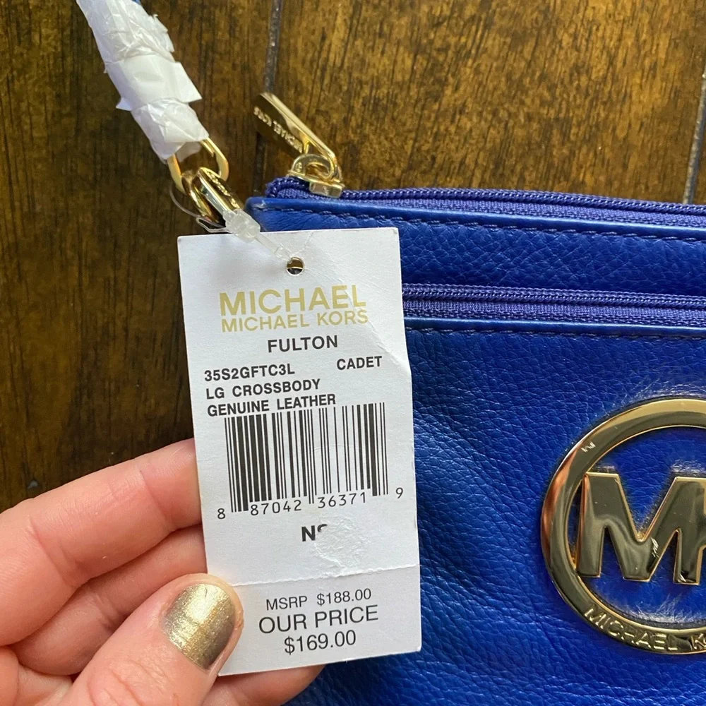 Michael Kors Royal Blue Crossbody Bag - Picture 2 of 11
